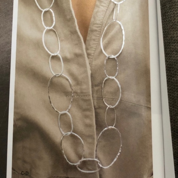 Silpada ‘Bubble Up’ Sterling Silver Large Loop Link Necklace N2148 - Picture 12 of 16